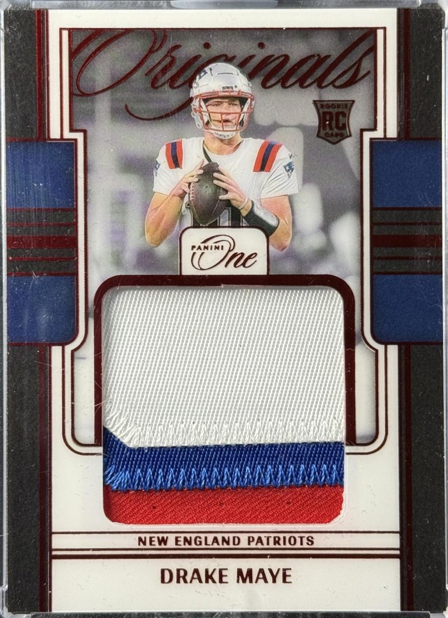 2024 Panini One Originals Drake Maye [Red] #20 card