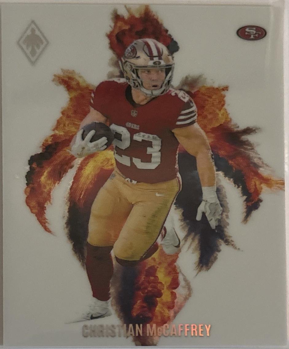 2024 Panini Phoenix Color Blast Christian McCaffrey #CB-CMY card