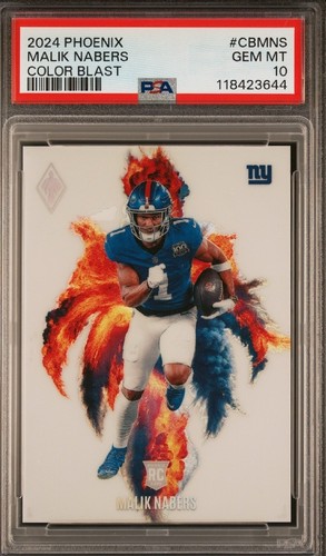 2024 Panini Phoenix Color Blast Malik Nabers #CB-MNS card
