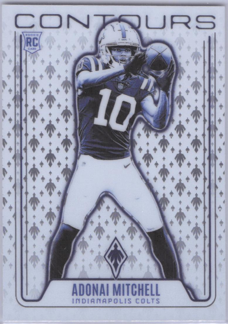 2024 Panini Phoenix Contours Adonai Mitchell #CON-AML card