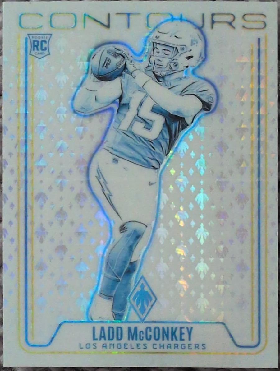 2024 Panini Phoenix Contours Ladd McConkey [Hyper] #CON-LMY card