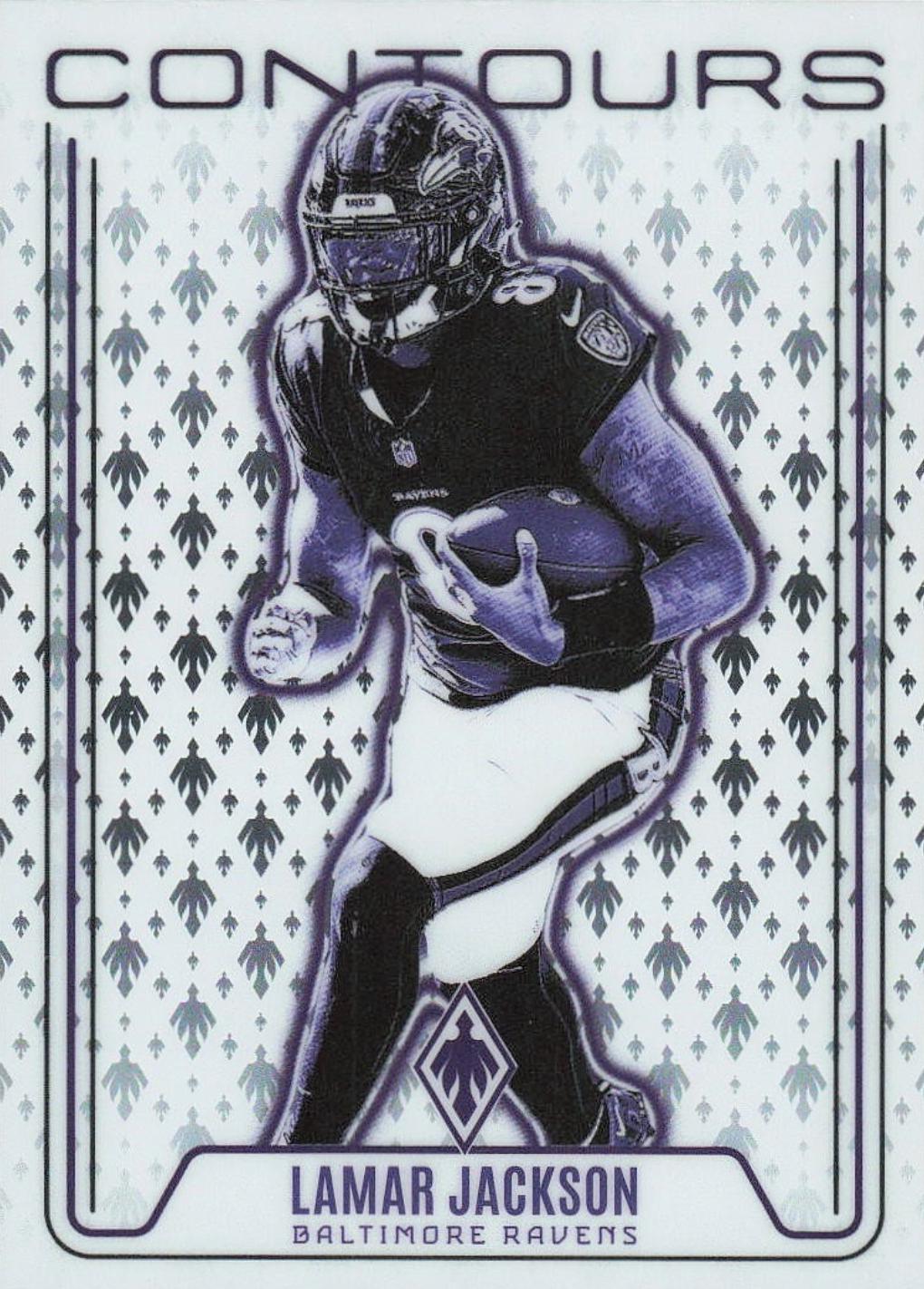 2024 Panini Phoenix Contours Lamar Jackson #CON-LJN card