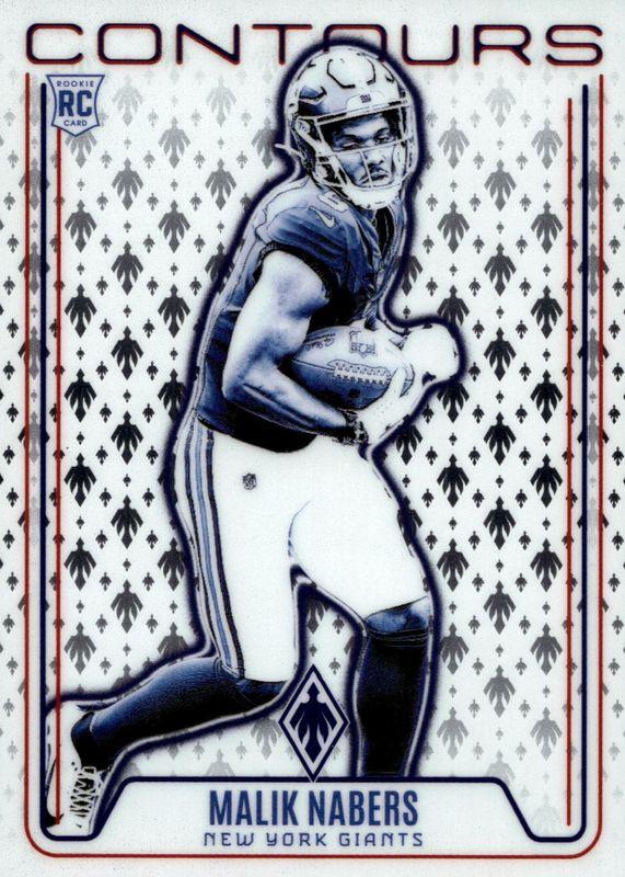 2024 Panini Phoenix Contours Malik Nabers #CON-MNS card
