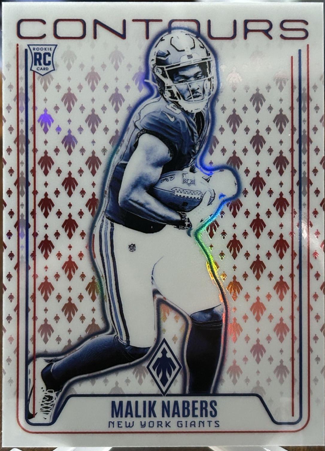 2024 Panini Phoenix Contours Malik Nabers [Red] #CON-MNS card
