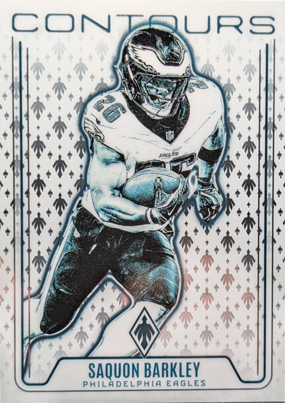 2024 Panini Phoenix Contours Saquon Barkley #CON-SBY card