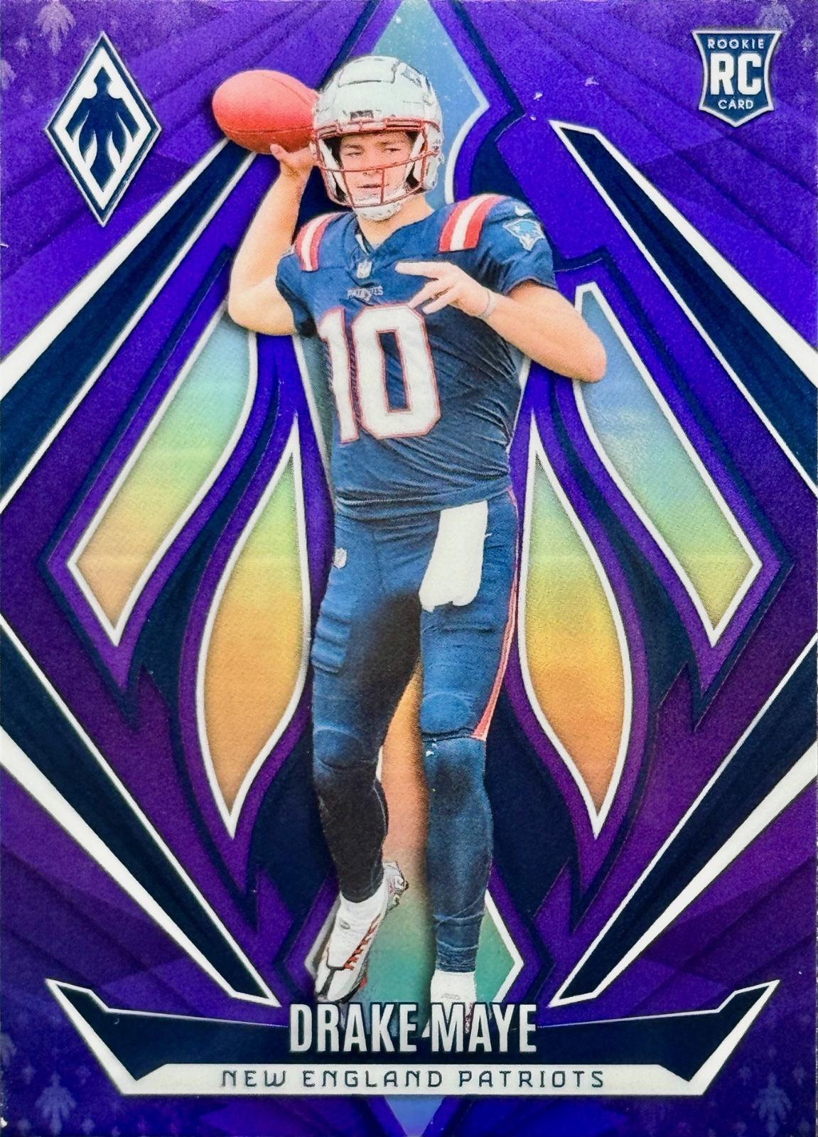 2024 Panini Phoenix Drake Maye [Purple] #179 card