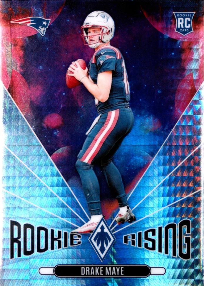2024 Panini Phoenix Rookie Rising Drake Maye [Hyper] #RR-DME card