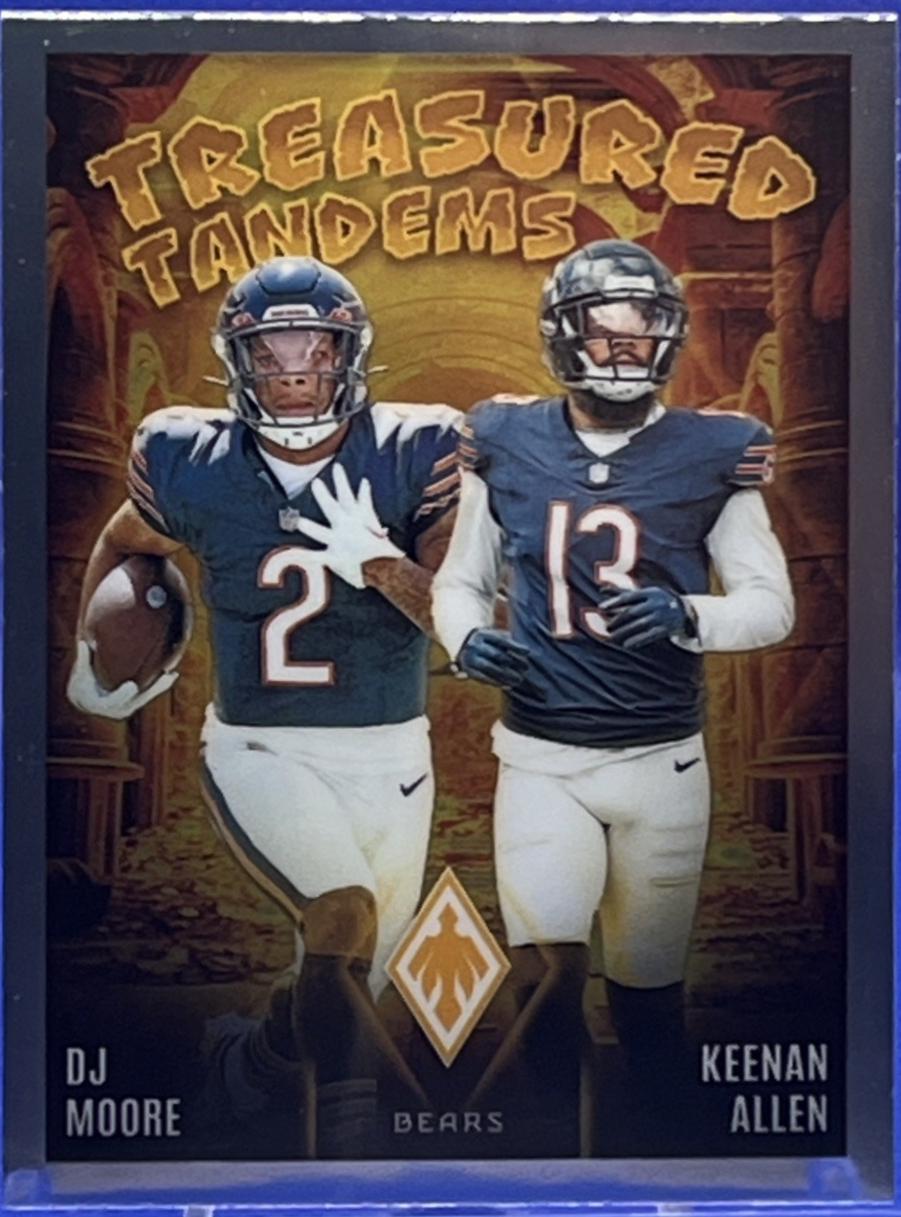 2024 Panini Phoenix Treasured Tandems DJ Moore / Keenan Allen #TT-CHI card