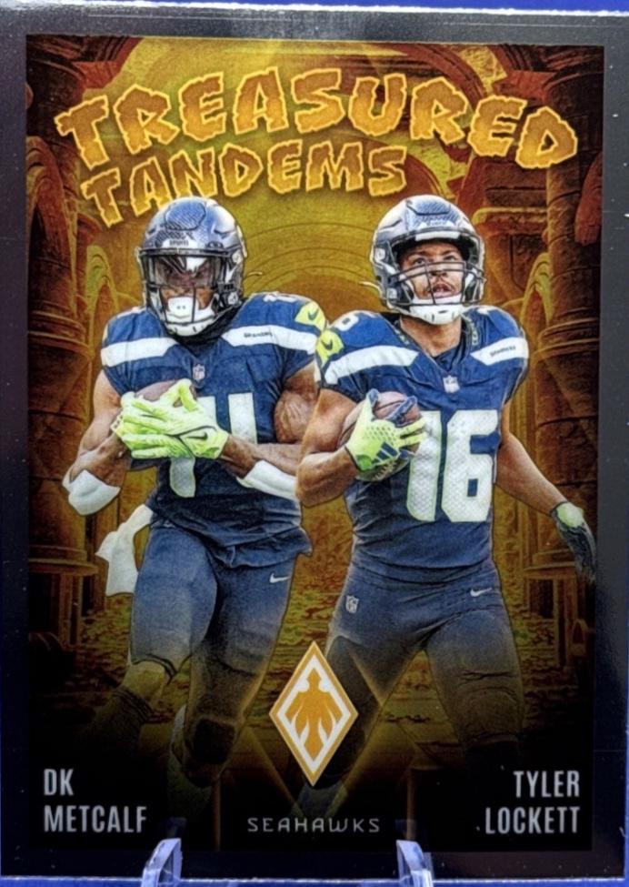 2024 Panini Phoenix Treasured Tandems DK Metcalf / Tyler Lockett #TT-SEA card