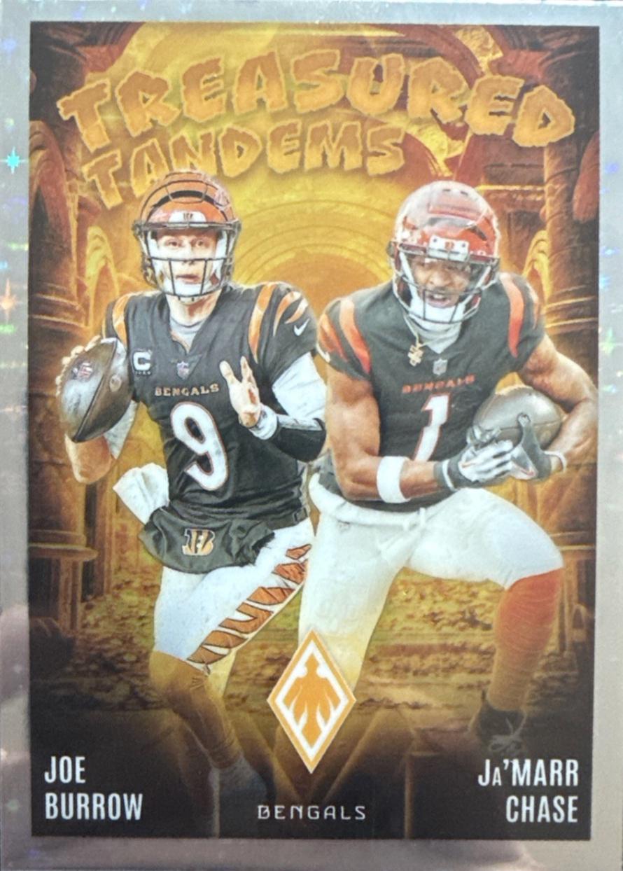 2024 Panini Phoenix Treasured Tandems Ja'Marr Chase / Joe Burrow #TT-CIN card