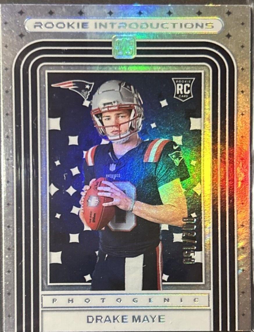 2024 Panini Photogenic Rookie Introductions Drake Maye [Silver] #4 card