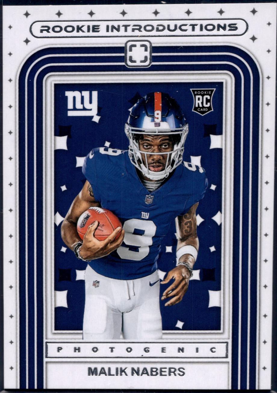 2024 Panini Photogenic Rookie Introductions Malik Nabers #8 card