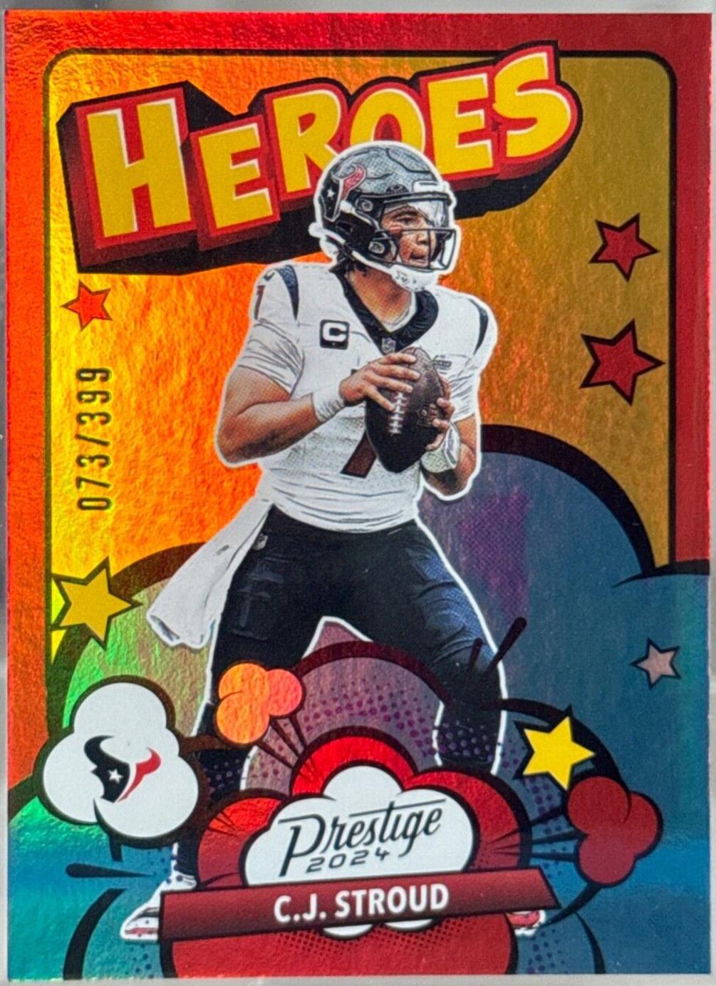 2024 Panini Prestige Heroes C.J. Stroud [Red Xtra Points] #2 card