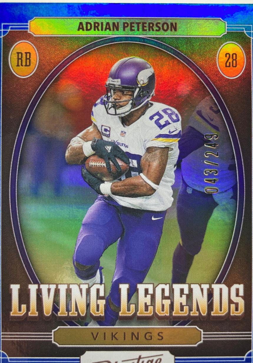 2024 Panini Prestige Living Legends Adrian Peterson #LL-APN card