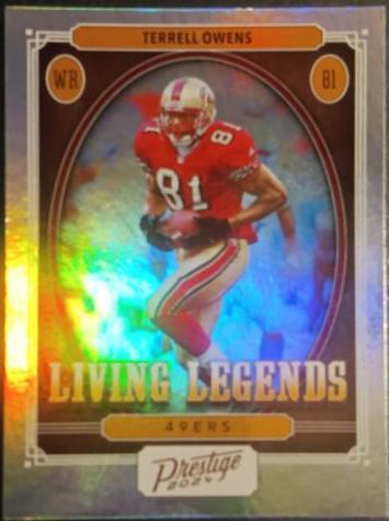 2024 Panini Prestige Living Legends Terrell Owens #LL-TOS card