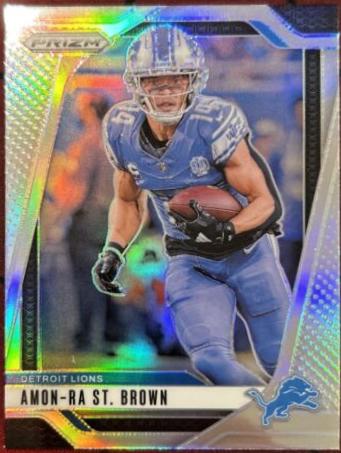 2024 Panini Prizm Amon-Ra St. Brown [Silver] #95 card