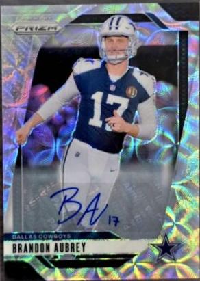 2024 Panini Prizm Autograph Brandon Aubrey [Silver] #79 card