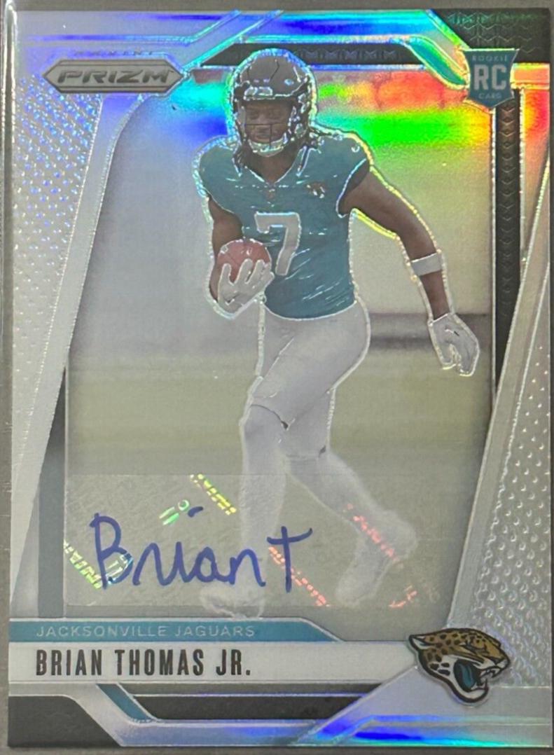 2024 Panini Prizm Autograph Brian Thomas Jr. [Silver] #314 card