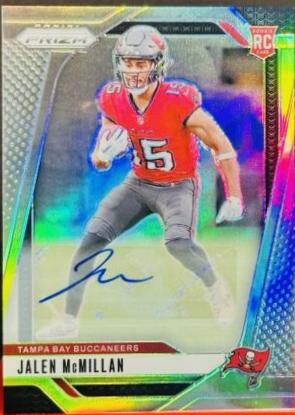 2024 Panini Prizm Autograph Jalen McMillan [Silver] #338 card