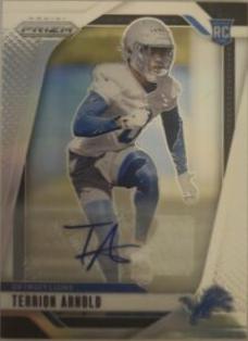 2024 Panini Prizm Autograph Terrion Arnold [Silver] #389 card