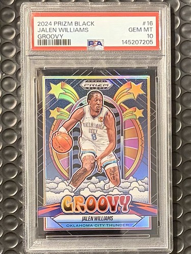 2024 Panini Prizm Black Groovy Jalen Williams #16 card