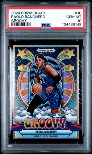 2024 Panini Prizm Black Groovy Paolo Banchero #10 card