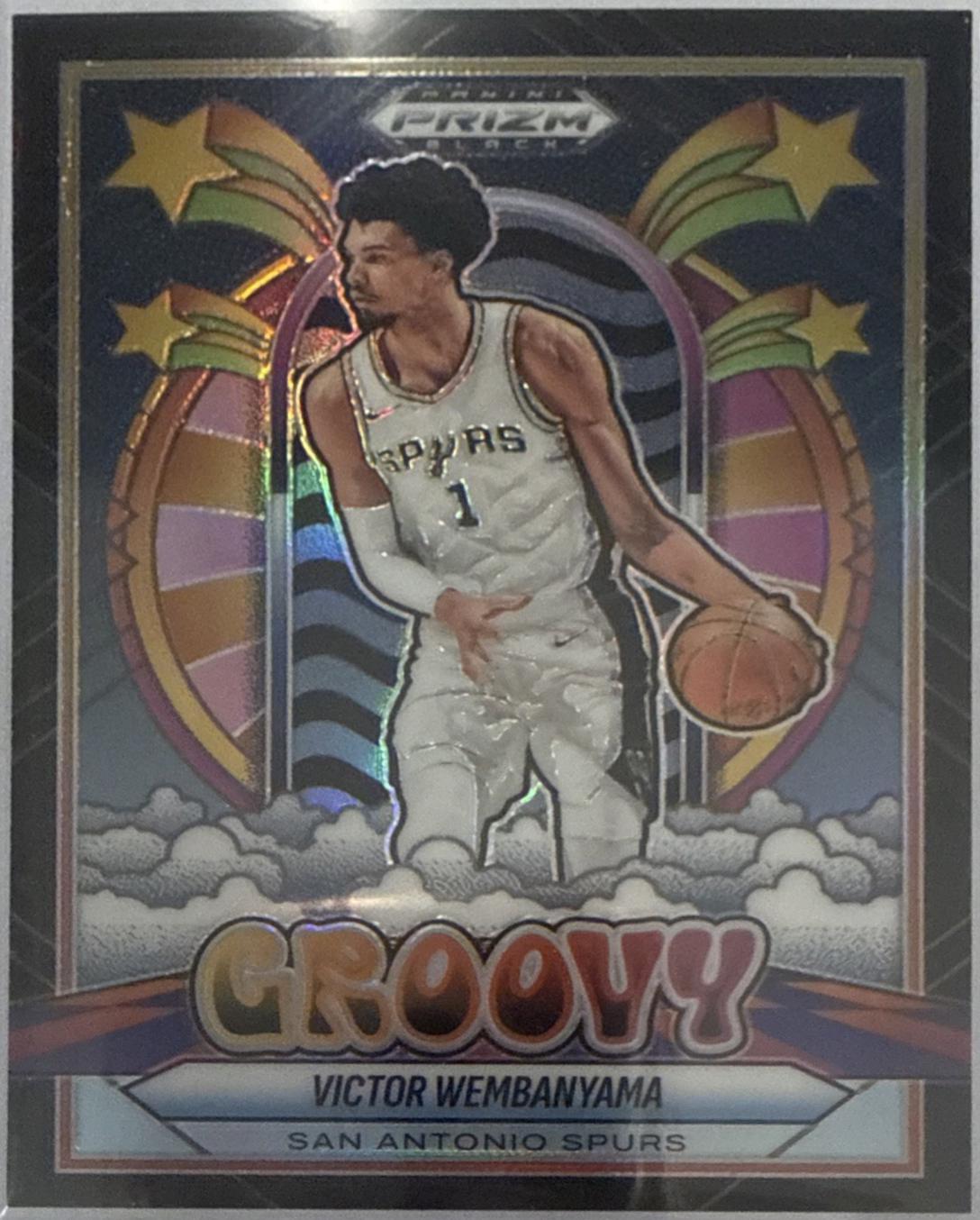 2024 Panini Prizm Black Groovy Victor Wembanyama #3 card
