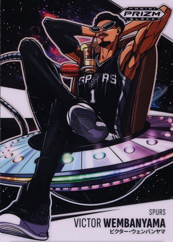 2024 Panini Prizm Black Manga Victor Wembanyama #3 card