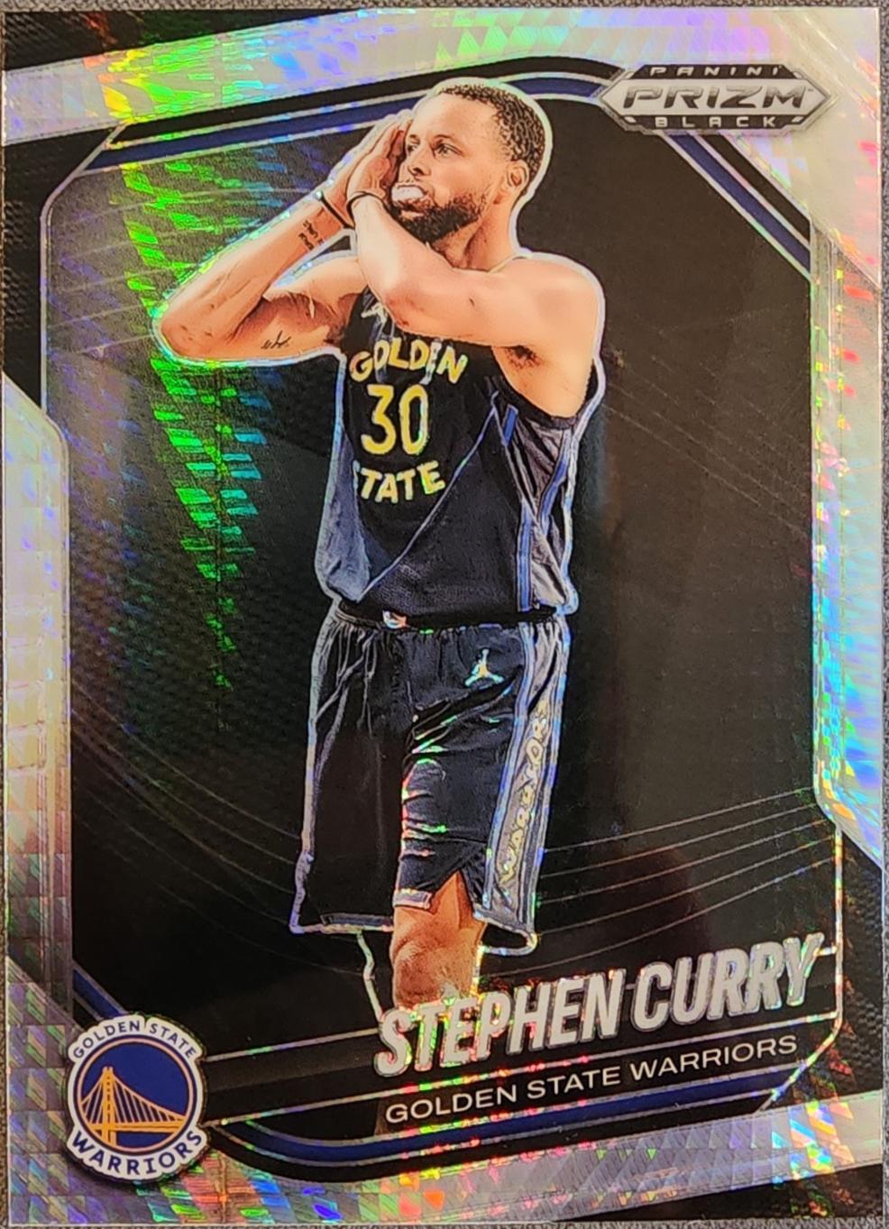 2024 Panini Prizm Black Stephen Curry [Hyper] #7 card