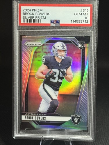 2024 Panini Prizm Brock Bowers [Silver] #315 card