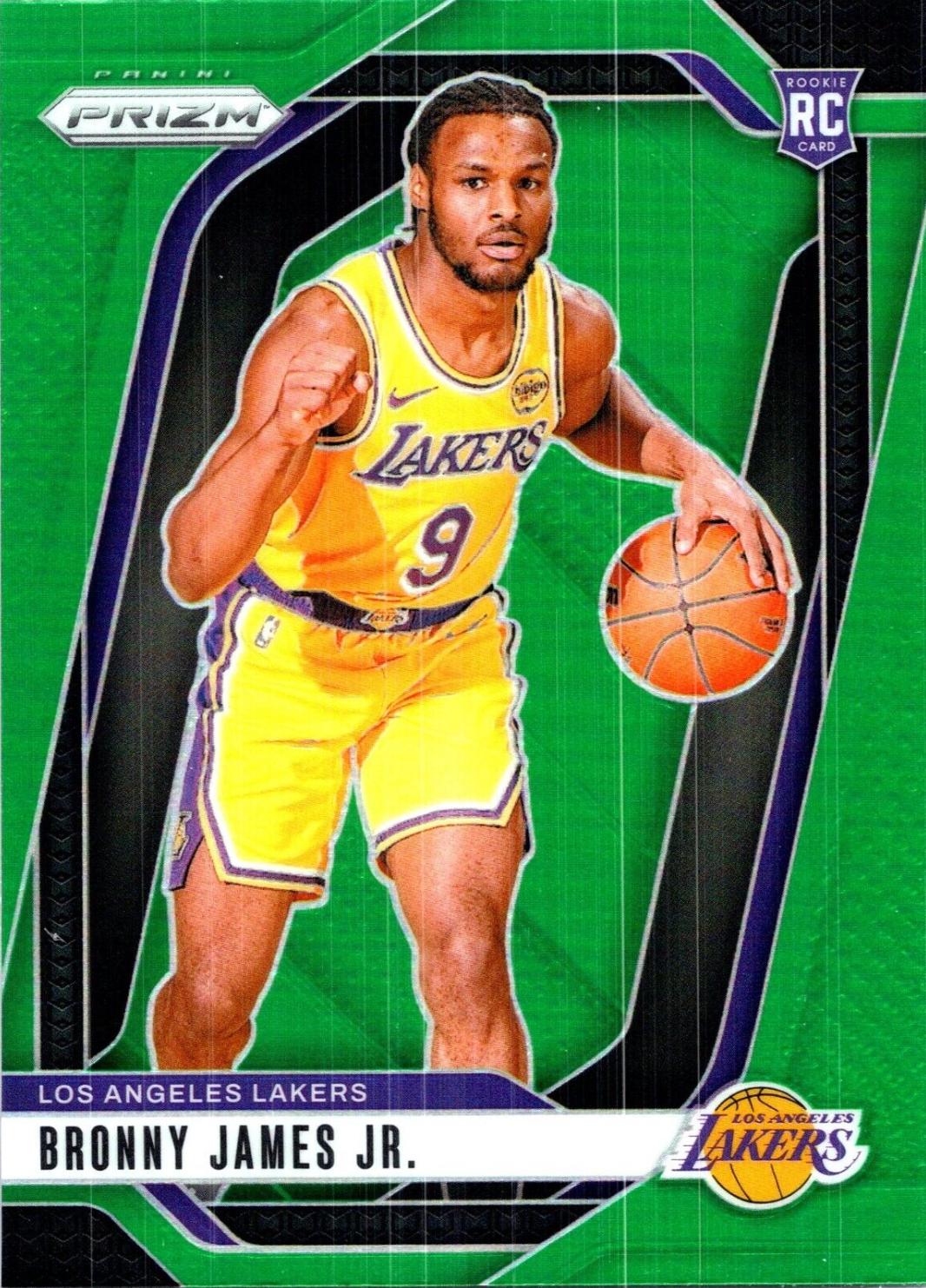 2024 Panini Prizm Bronny James Jr. [Green] #243 card