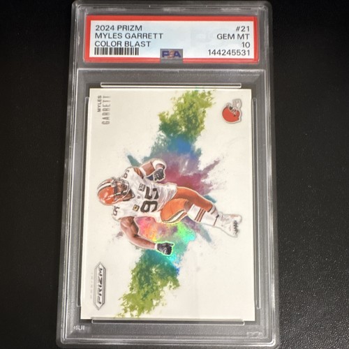 2024 Panini Prizm Color Blast Myles Garrett #21 card