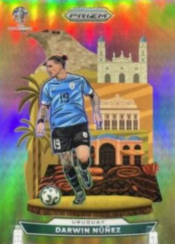 2024 Panini Prizm Copa America National Landmarks Darwin Nunez #7 card