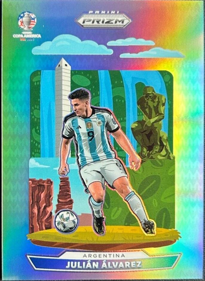 2024 Panini Prizm Copa America National Landmarks Julian Alvarez #2 card