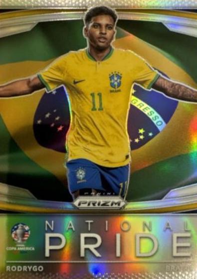 2024 Panini Prizm Copa America National Pride Rodrygo #4 card