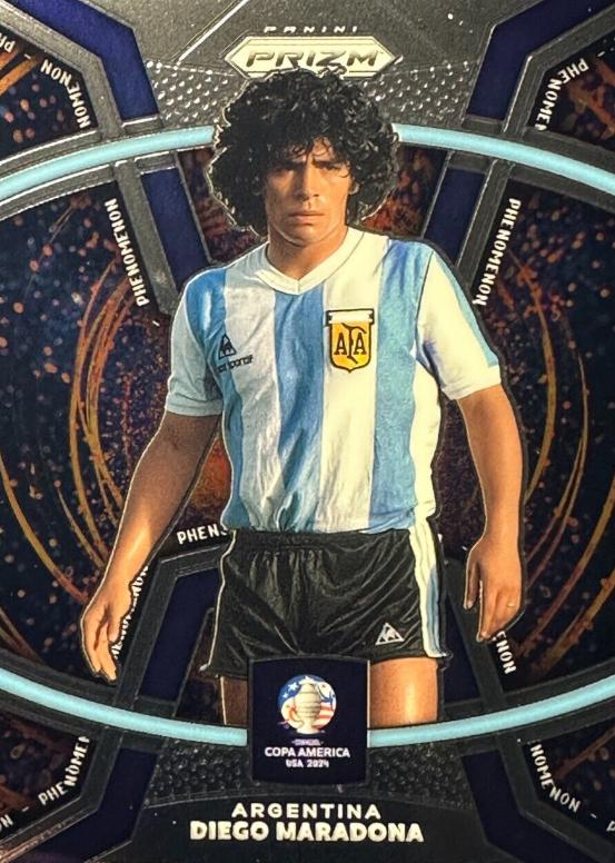2024 Panini Prizm Copa America Phenomenon Diego Maradona #37 card