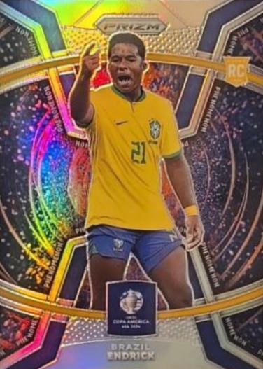 2024 Panini Prizm Copa America Phenomenon Endrick [Silver] #25 card