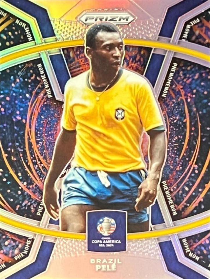 2024 Panini Prizm Copa America Phenomenon Pele [Silver] #40 card