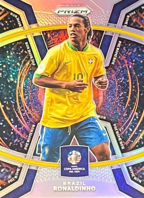 2024 Panini Prizm Copa America Phenomenon Ronaldinho [Silver] #39 card
