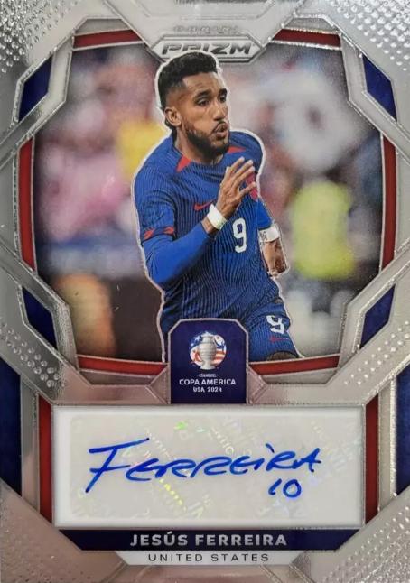 2024 Panini Prizm Copa America Signature Jesus Ferreira #S-JF card