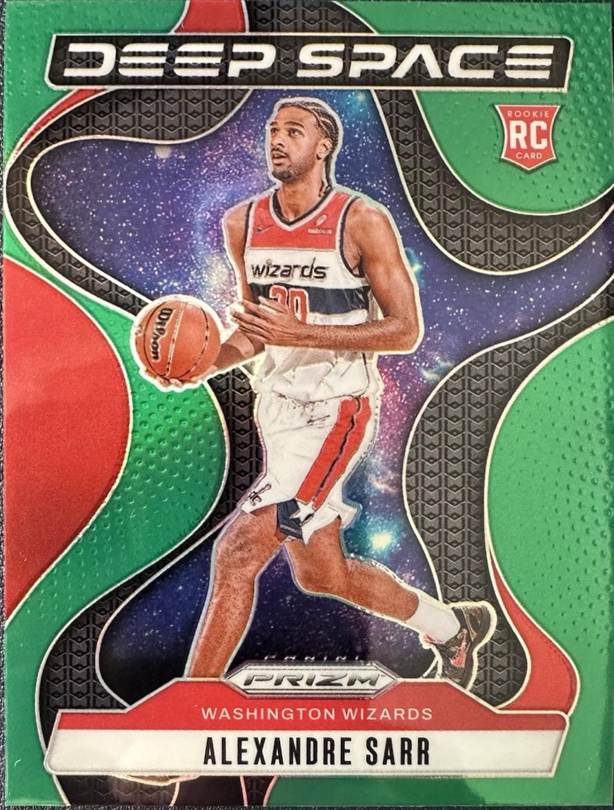 2024 Panini Prizm Deep Space Alexandre Sarr [Green] #9 card