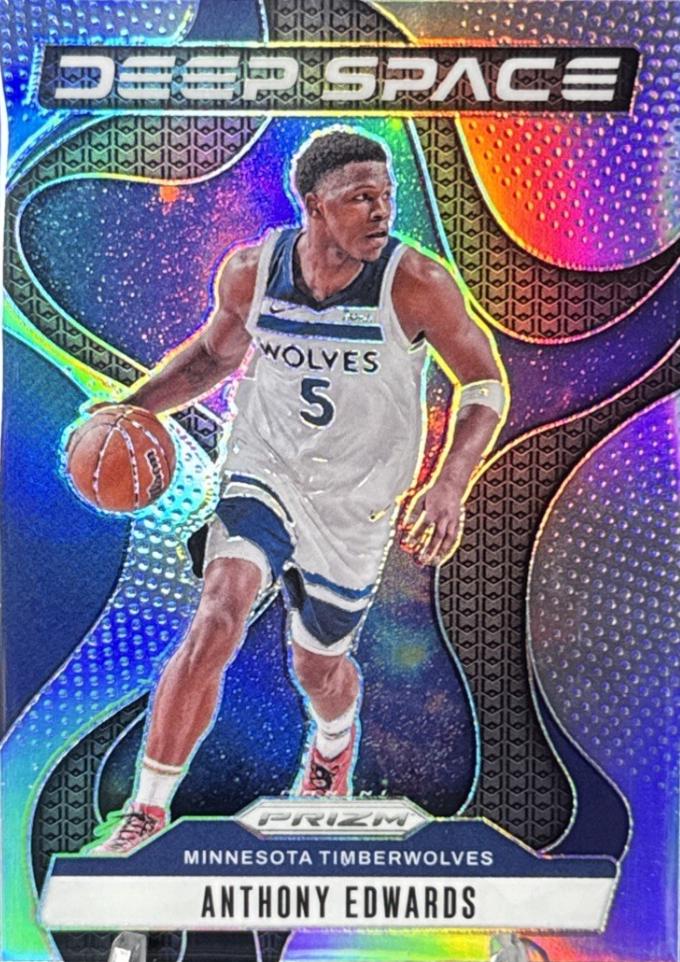 2024 Panini Prizm Deep Space Anthony Edwards [Silver] #3 card