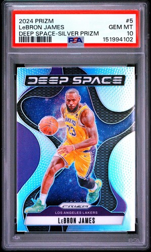2024 Panini Prizm Deep Space LeBron James [Silver] #5 card