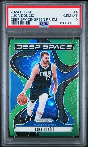 2024 Panini Prizm Deep Space Luka Doncic [Green] #4 card