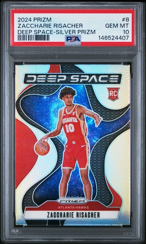 2024 Panini Prizm Deep Space Zaccharie Risacher [Silver] #8 card