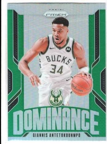 2024 Panini Prizm Dominance Giannis Antetokounmpo [Green] #4 card