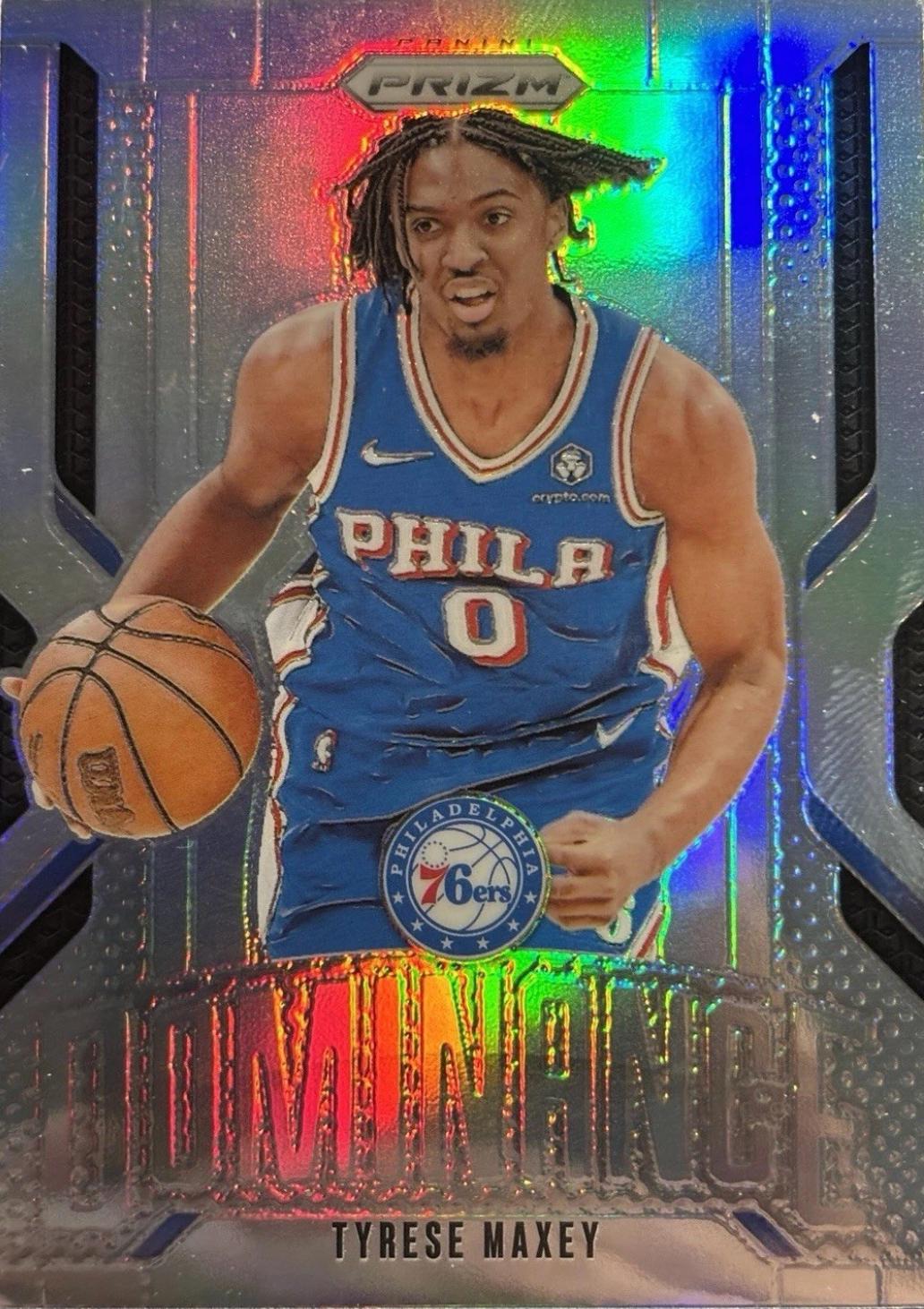 2024 Panini Prizm Dominance Tyrese Maxey [Silver] #24 card