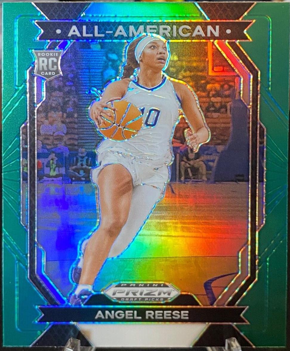 2024 Panini Prizm Draft Picks All-American Angel Reese [Green] #6 card