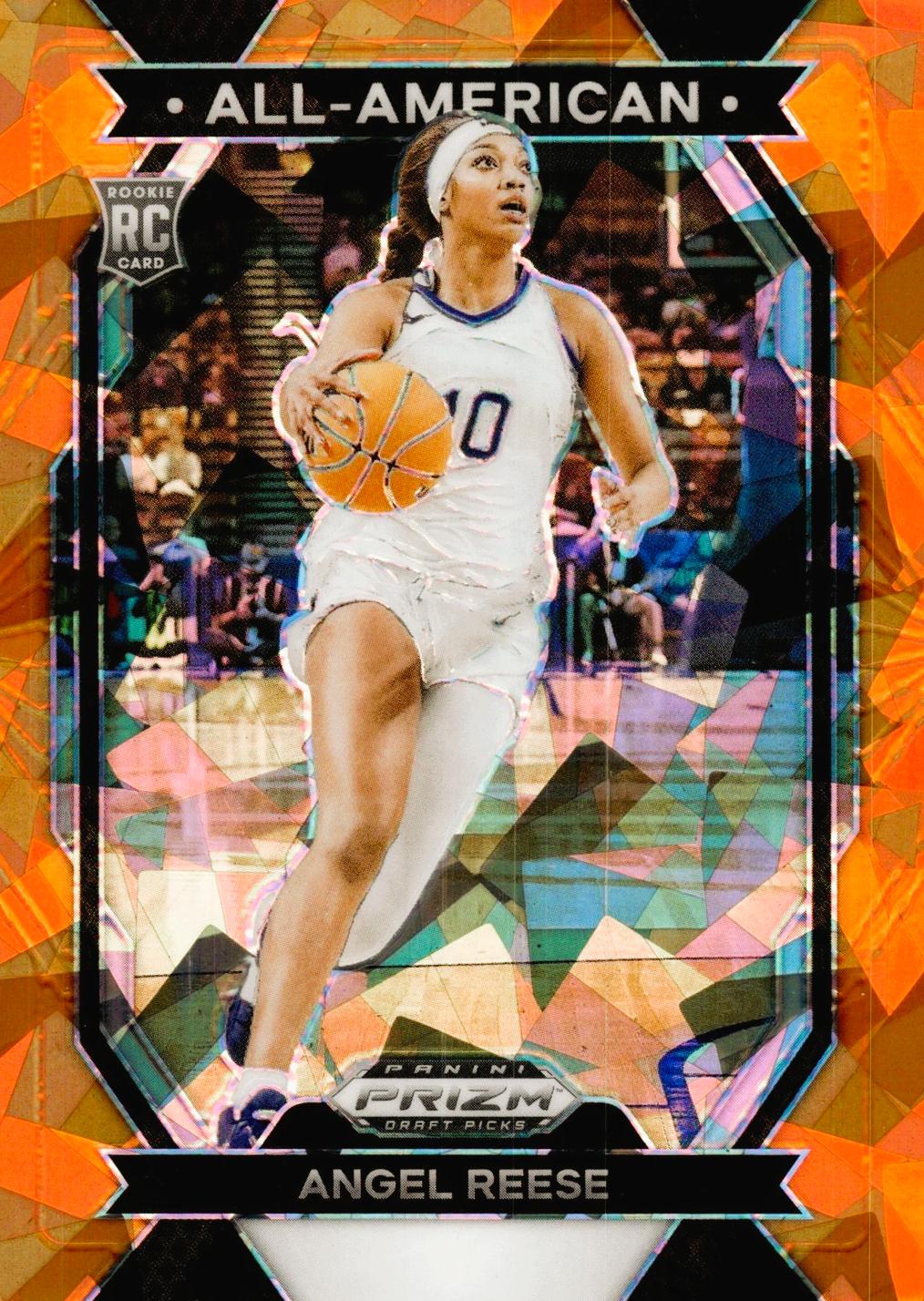 2024 Panini Prizm Draft Picks All-American Angel Reese [Orange Ice] #6 card