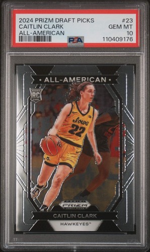 2024 Panini Prizm Draft Picks All-American Caitlin Clark #23 card